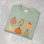 Whimsical Autumn Pumpkins Comfort Color Garment-Dyed T-shirt for Fall, Thanksgiving