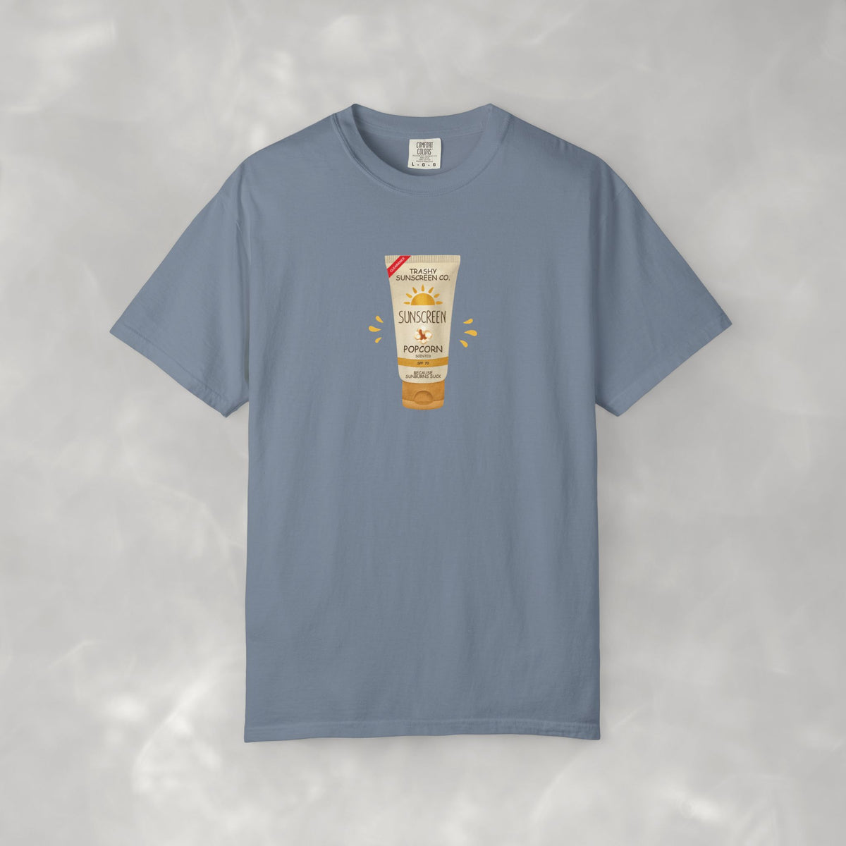 Popcorn Scented Sunscreen, Funny, Random Questionable Concepts Comfort Colors Tee