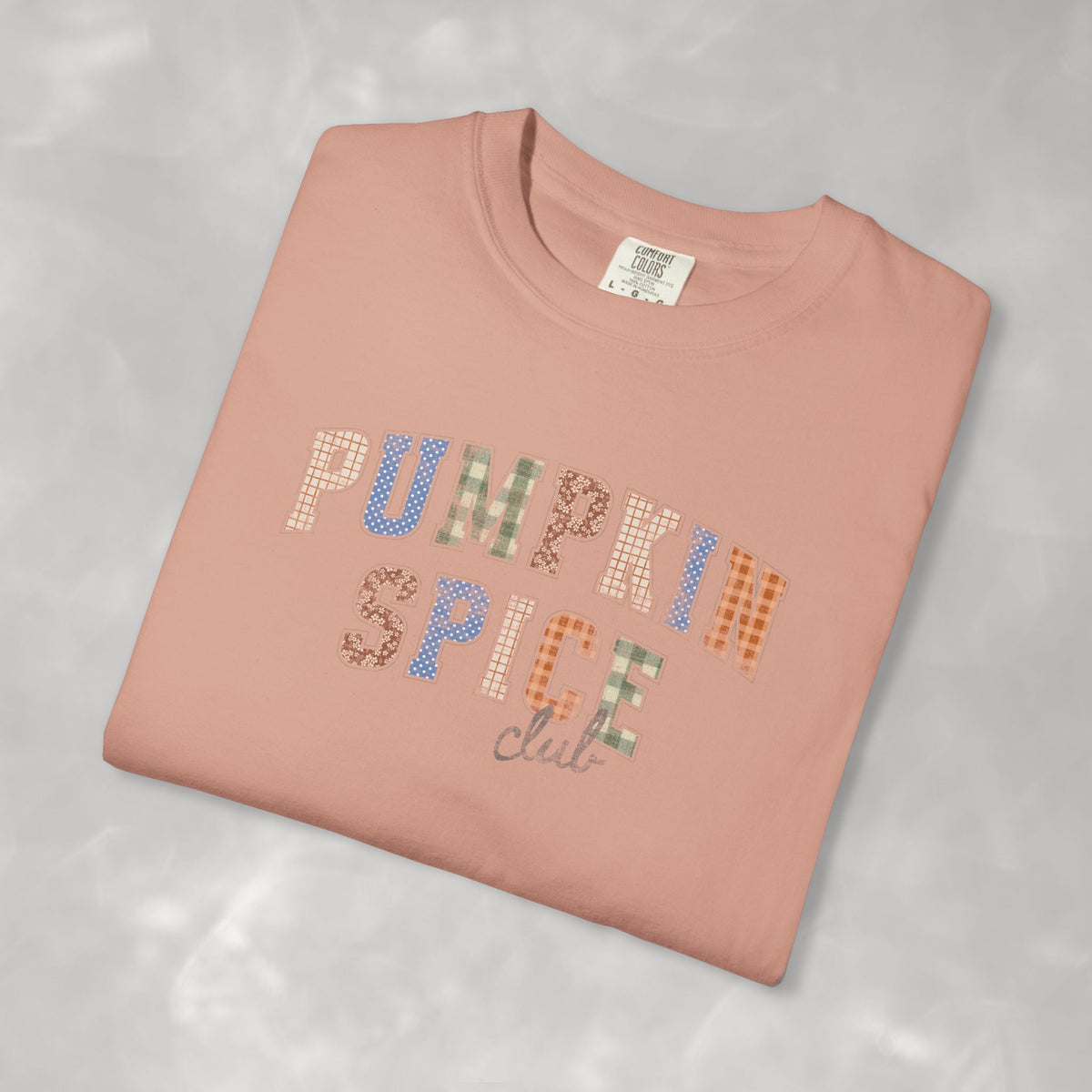 Pumpkin Spice Club Distressed Comfort Colors Garment-Dyed T-shirt