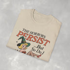 The Horrors Persist but So Do I, Funny Vintage Retro Halloween, Gildan Unisex Softstyle T-Shirt