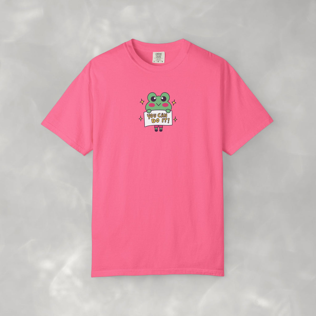 You Can Do It, Cute Motivational Frog Unisex Comfort Colors Tee for OT, PT, Speech Therapist