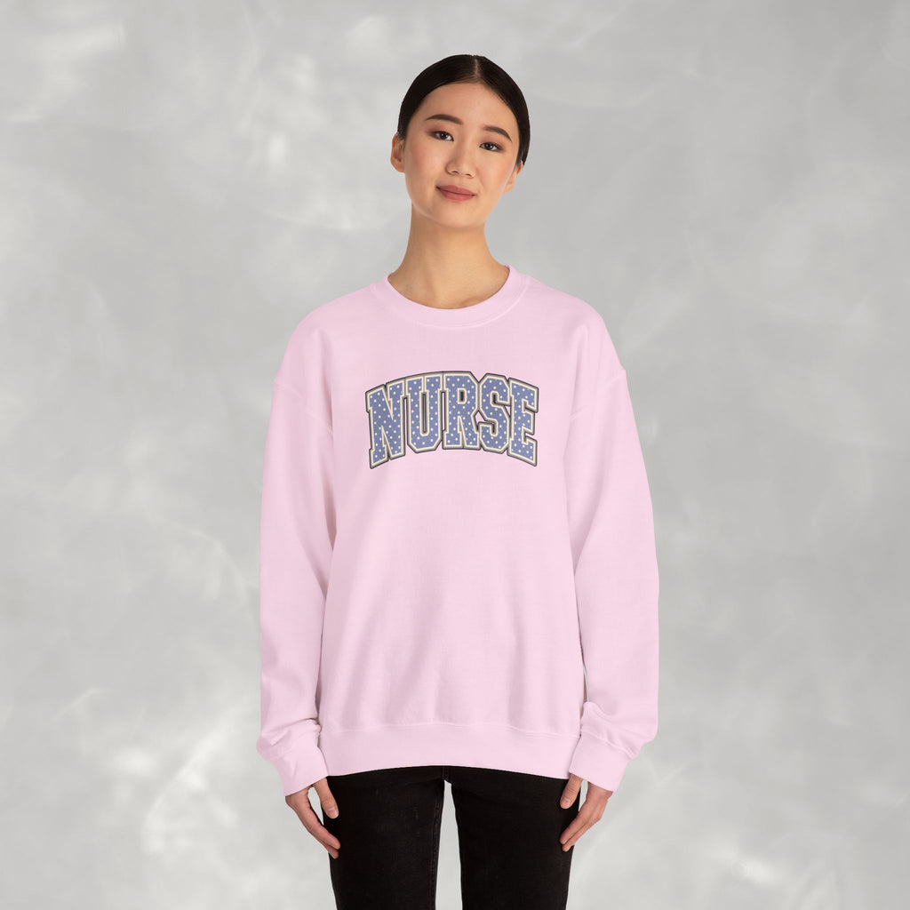 Nurse Vasity Polka Dot Gildan Unisex Heavy Blend™ Crewneck Sweatshirt