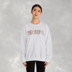 Thankful Cute Boho Trendy Gildan Unisex Heavy Blend™ Crewneck Sweatshirt for Autumn, Fall, Thanksgiving