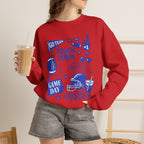Football Season, Touchdown, Gameday, Cute Gildan Unisex Heavy Blend™ Crewneck Sweatshirt
