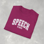 Speech Vibes Gildan Unisex Softstyle T-Shirt for SLP, SLPA, Speech Therapy