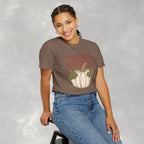 Autumn Harvest, White Pumpkin Retro Comfort Colors Tee