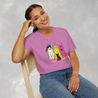Preppy, Girly, Cute Halloween Ghosts with Cats, Gildan Unisex Softstyle T-Shirt