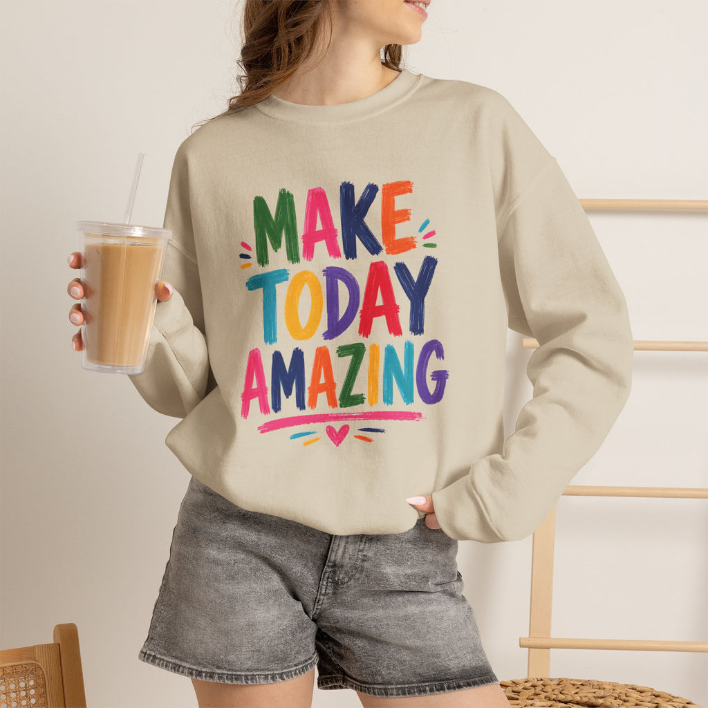 Make Today Amazing, Gildan Unisex Heavy Blend™ Crewneck Sweatshirt