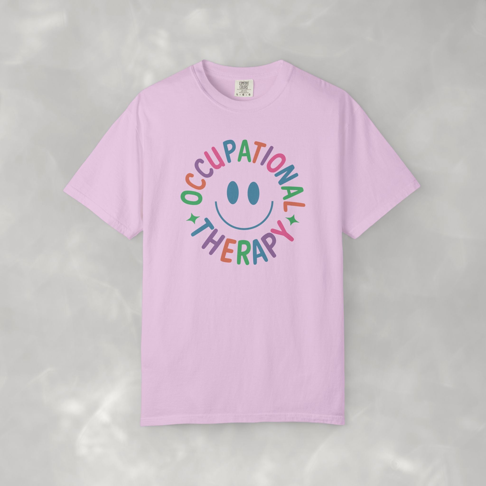 Occupational Therapy, Cute Playful Smile, OT, COTA Comfort Colors Tee