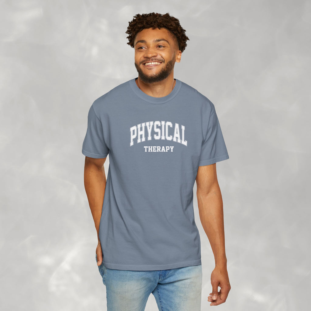 Physical Therapy, Therapist Classic Varsity Style Comfort Colors Tee