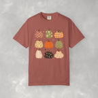 Whimsical Autumn Pumpkins Comfort Color Garment-Dyed T-shirt for Fall, Thanksgiving