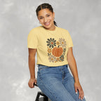 Retro Fall, Autumn Pumpkin Comfort Colors Tee