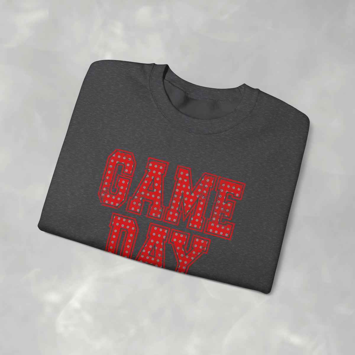 Cute Game Day, Preppy Polka Dot Gildan Unisex Heavy Blend™ Crewneck Sweatshirt