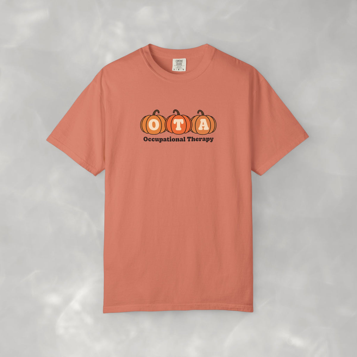 OTA Fall Pumpkins Comfort Colors Garment-Dyed T-shirt for Occupational Therapy Assistants
