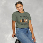 No Tricks Just Chicks, Funny Halloween Chickens in Costumes, Comfort Colors Tee