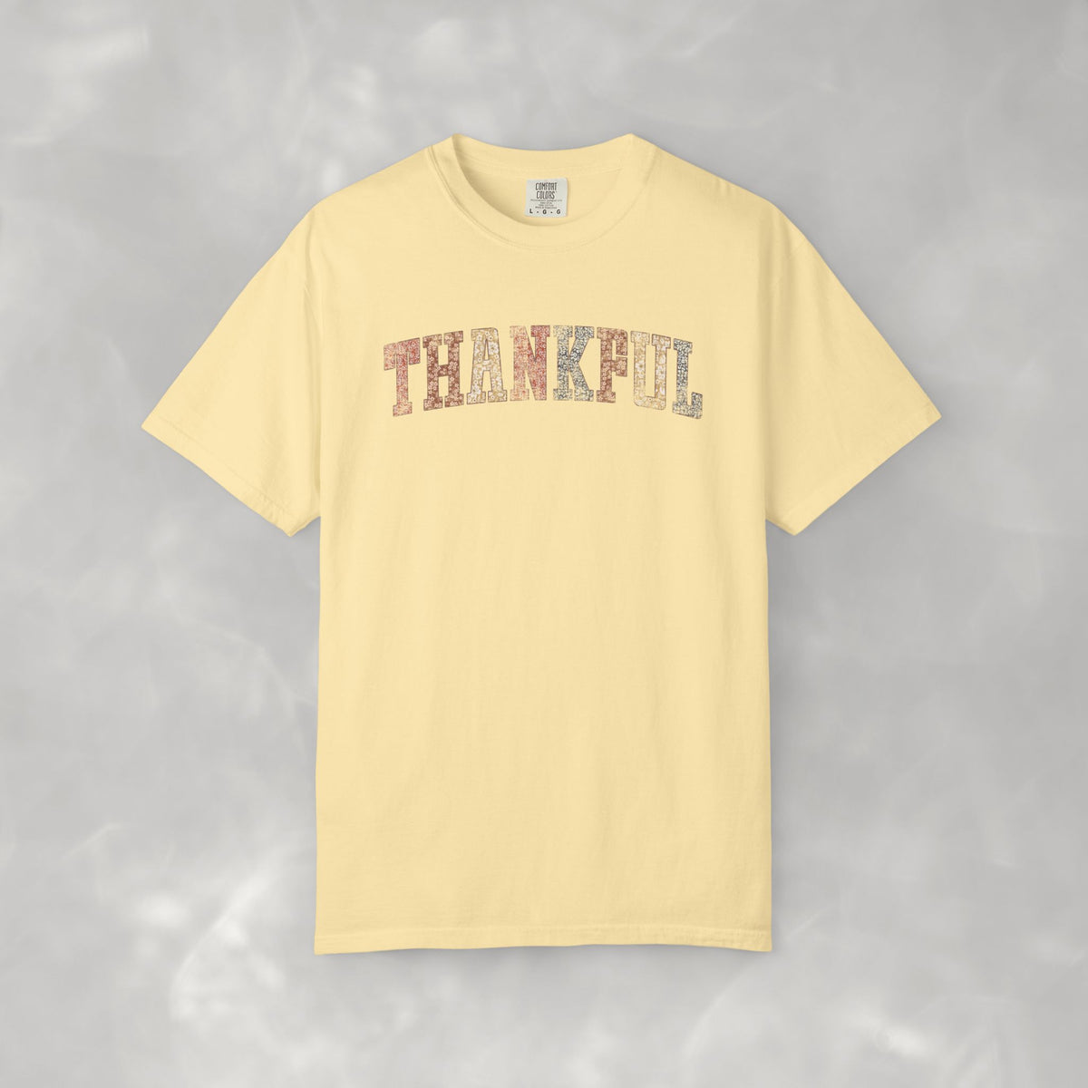 Boho Cute Thankful Comfort Colors Garment-Dyed T-shirt for Thanksgiving