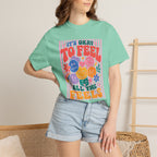 It's Okay to Feel All the Feels, Comfort Colors Tee for OT, PT, Speech, School Therapists
