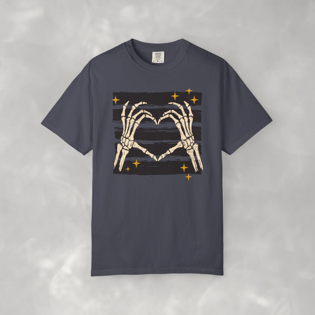 Spooky Skeleton Hands, Cute Halloween Comfort Colors Tee