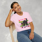 Spooky, Cute Black Cat, Halloween Gildan Unisex Softstyle T-Shirt