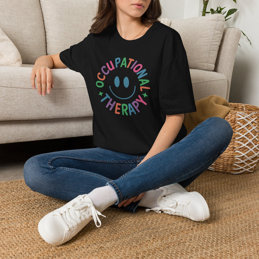 Occupational Therapy, Cute Playful Smile, OT, COTA Unisex Softstyle T-Shirt