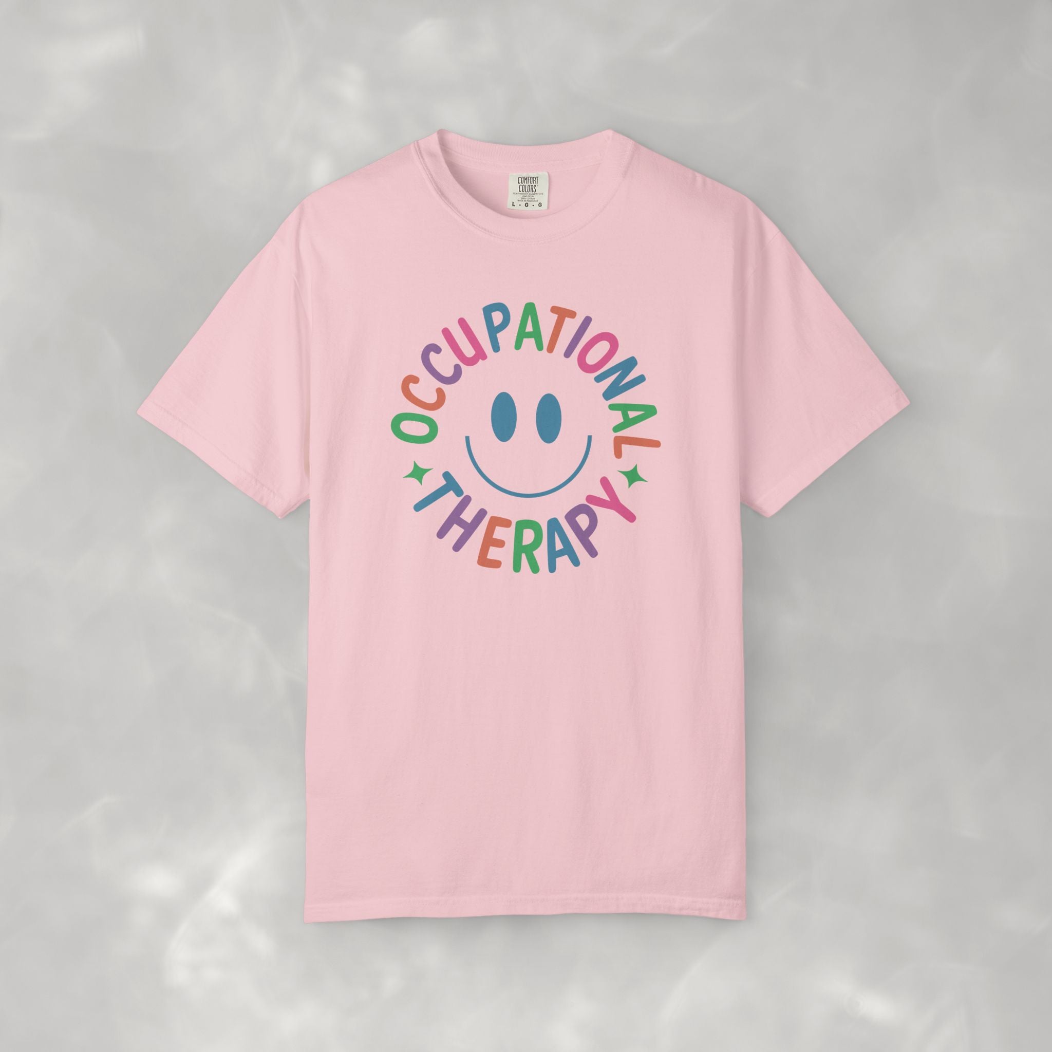 Occupational Therapy, Cute Playful Smile, OT, COTA Comfort Colors Tee