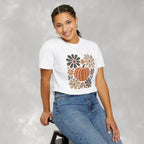 Retro Fall, Autumn Pumpkin Comfort Colors Tee