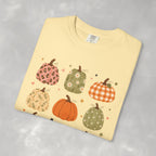 Whimsical Autumn Pumpkins Comfort Color Garment-Dyed T-shirt for Fall, Thanksgiving