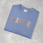 Boho Cute Thankful Comfort Colors Garment-Dyed T-shirt for Thanksgiving