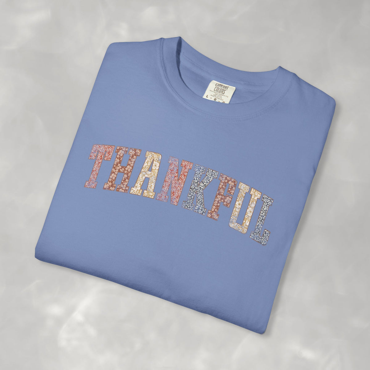 Boho Cute Thankful Comfort Colors Garment-Dyed T-shirt for Thanksgiving