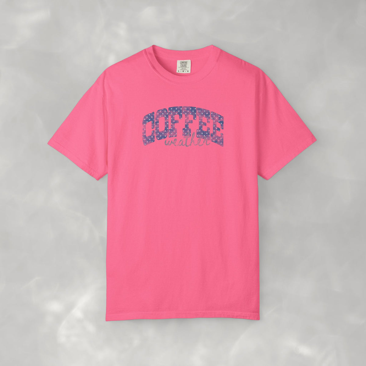 Coffee Weather Distressed Comfort Colors Unisex Garment-Dyed T-shirt