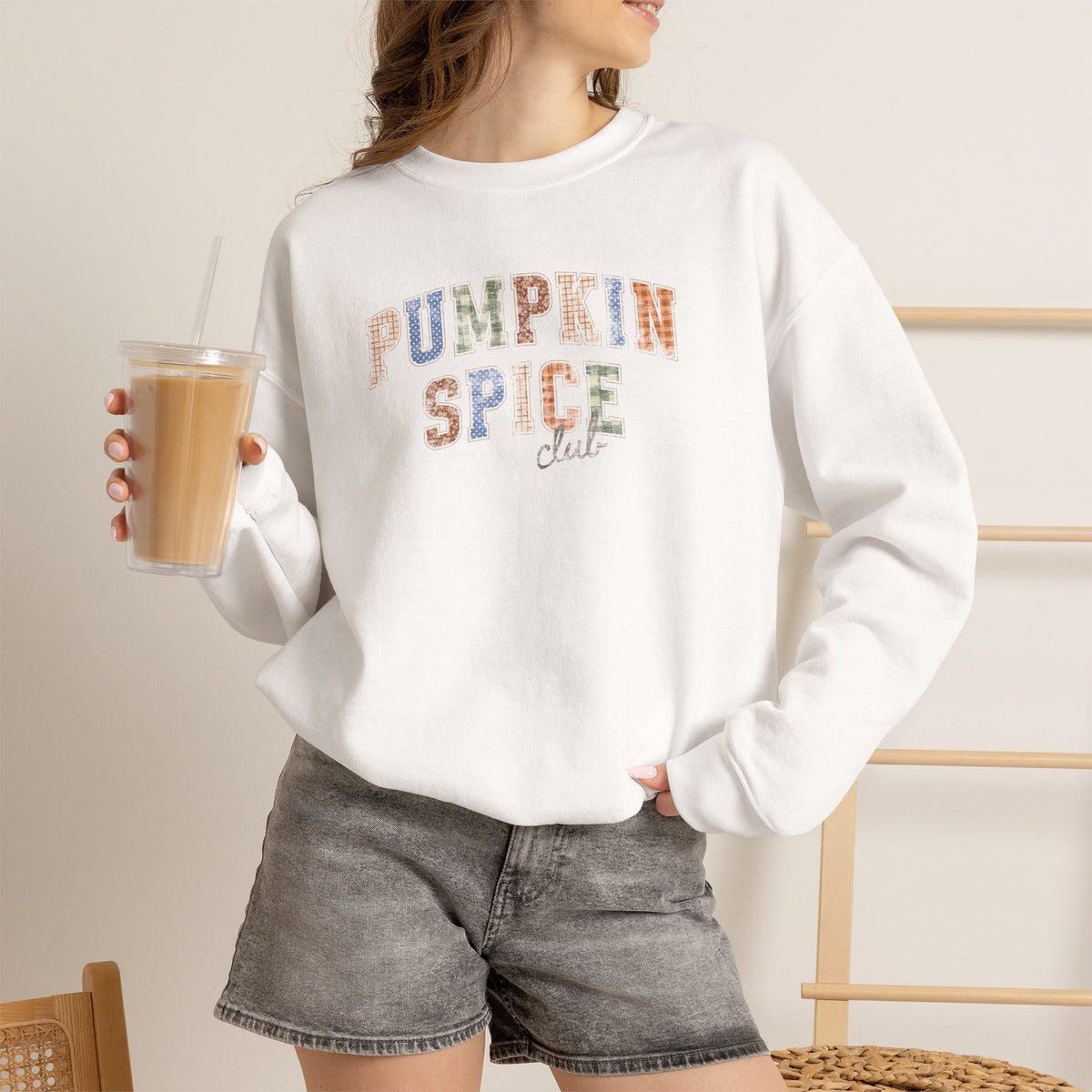 Pumpkin Spice Club Cute Trending Gildan Unisex Heavy Blend™ Crewneck Sweatshirt for Autumn, Fall, Thanksgiving