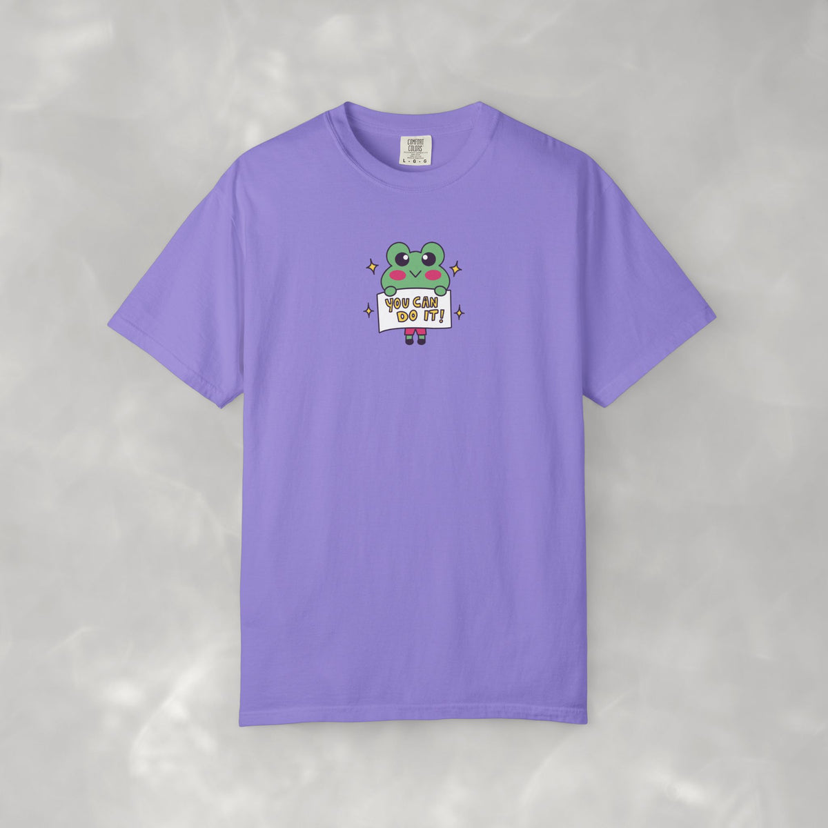 You Can Do It, Cute Motivational Frog Unisex Comfort Colors Tee for OT, PT, Speech Therapist