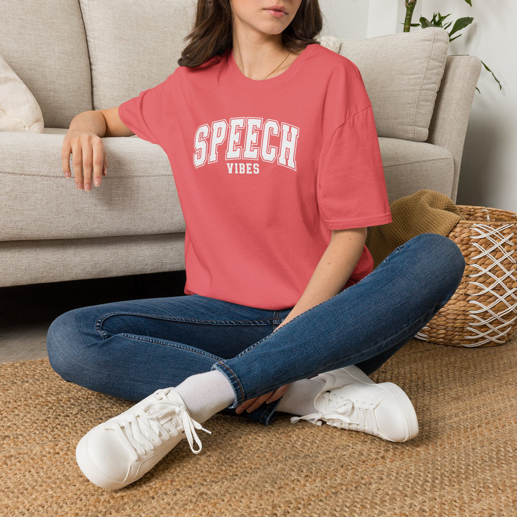 Speech Vibes Gildan Unisex Softstyle T-Shirt for SLP, SLPA, Speech Therapy