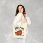 Pumpkin Patch Double-Sided Cotton Canvas Tote Bag