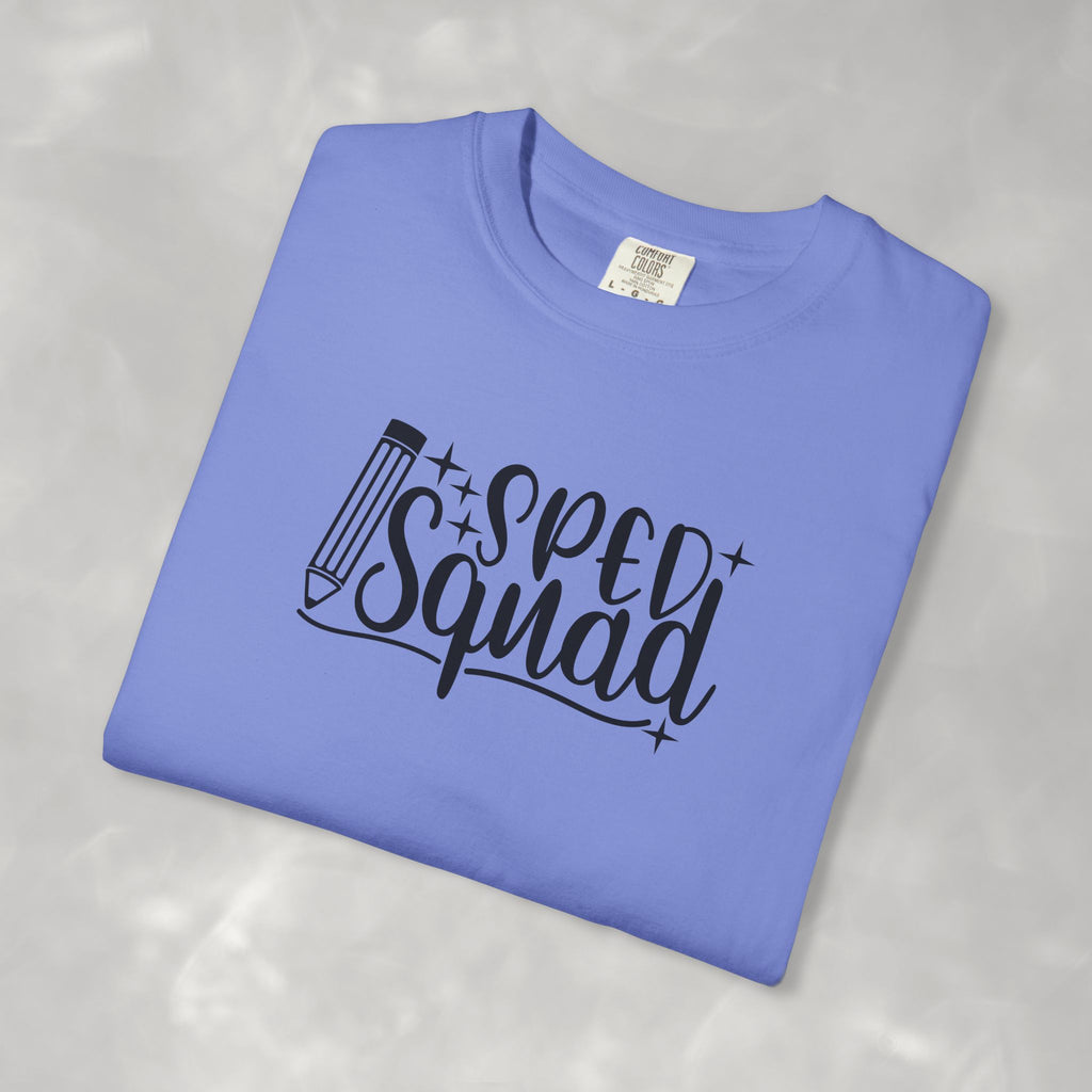 SPED Squad Comfort Colors Gildan Unisex Garment-Dyed T-shirt for Educators, Teachers, Paraprofessionals