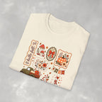 Hello Fall Cute Autumn Collage Gildan Unisex Softstyle T-Shirt