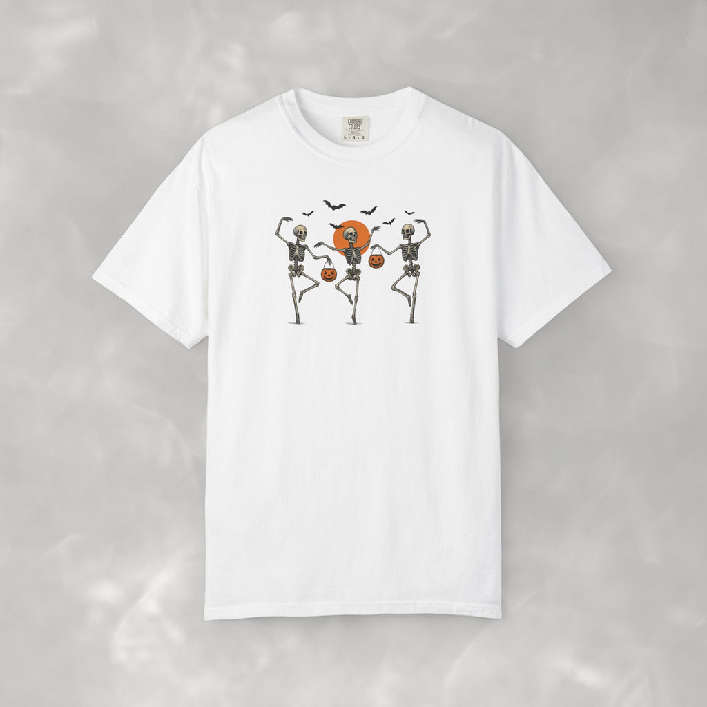 Dancing Skeletons, Cute Halloween Comfort Colors Tee