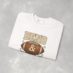 Funny Bend and Snap Football Gildan Heavy Blend Crewneck Sweatshirt for Women