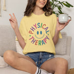 Physical Therapy, Cute Playful Smile, PT, PTA Unisex Comfort Colors Tee