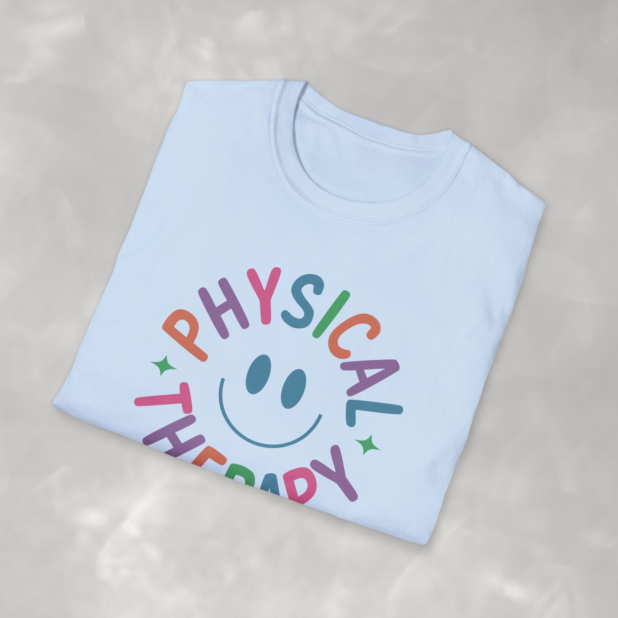 Physical Therapy, Cute Playful Smile, PT, PTA Gildan Unisex Softstyle T-Shirt