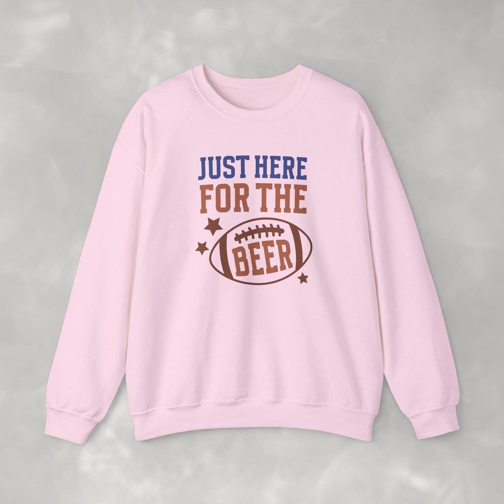 Funny Just Here for the Beer, Gildan Unisex Heavy Blend™ Crewneck Sweatshirt