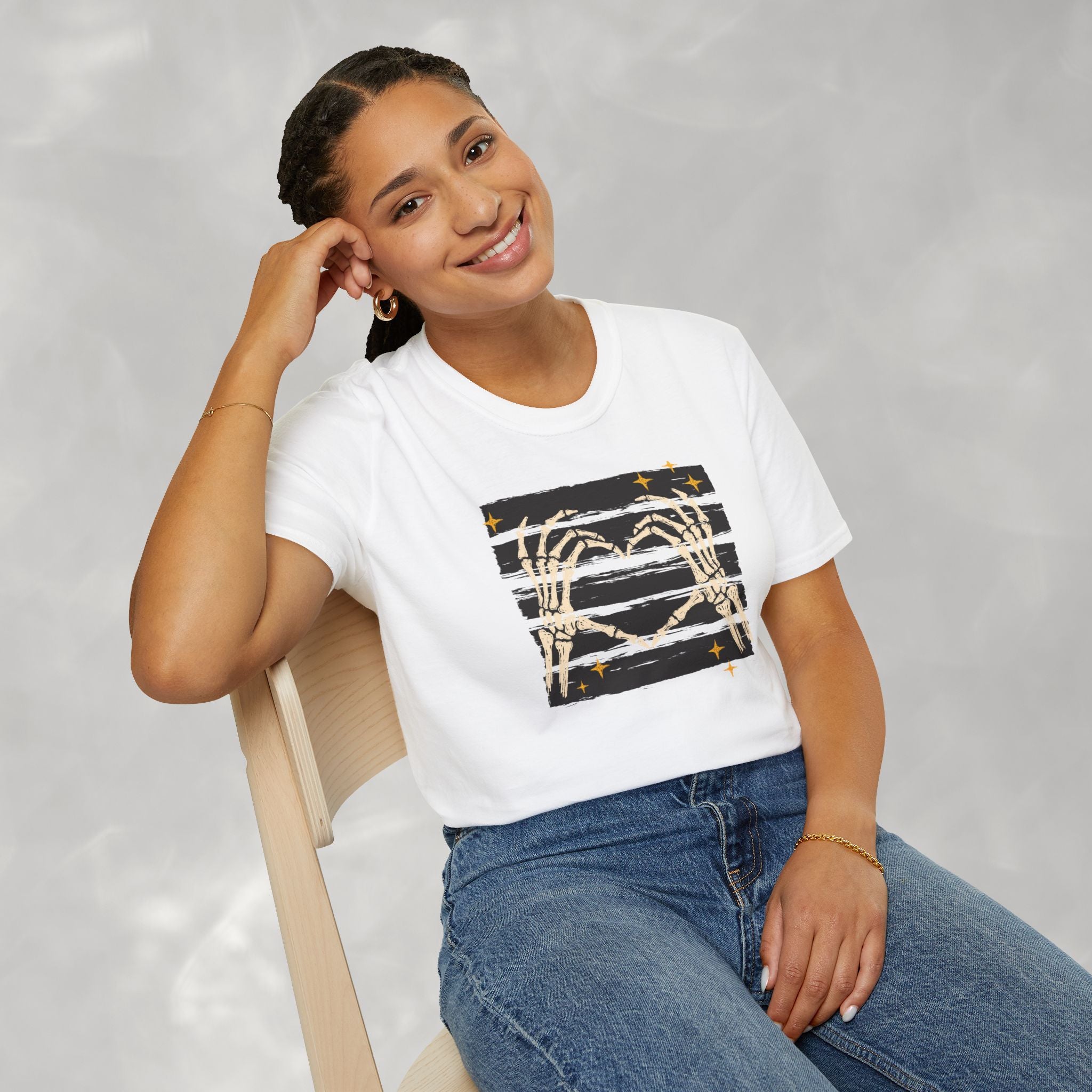 Spooky Skeleton Hands, Cute Halloween Gildan Unisex Softstyle T-Shirt