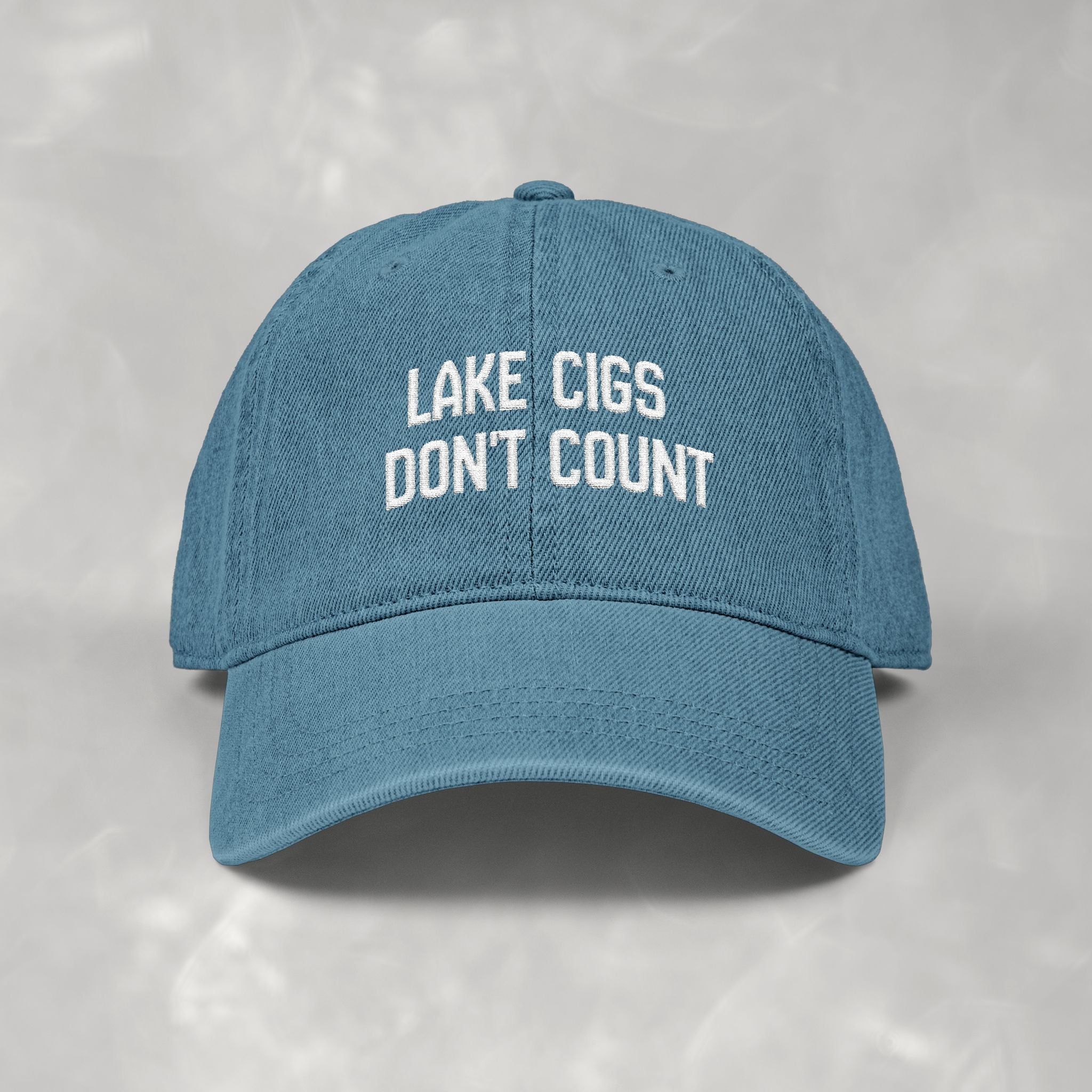 Lake Cigs Don't Count Embroidered Denim Hat