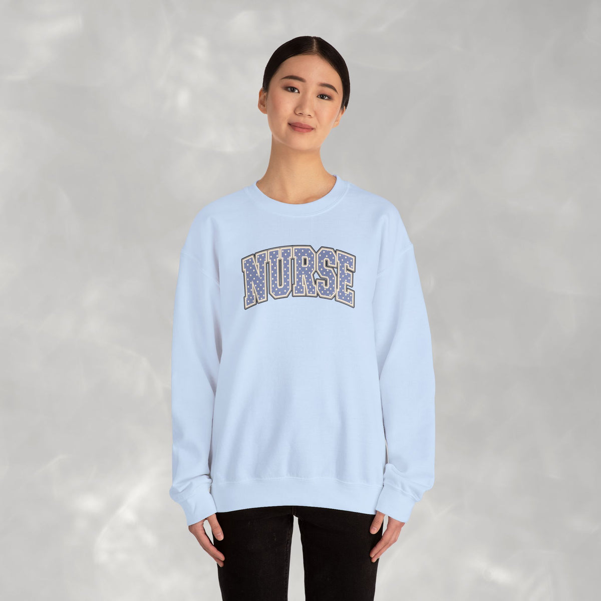 Nurse Vasity Polka Dot Gildan Unisex Heavy Blend™ Crewneck Sweatshirt