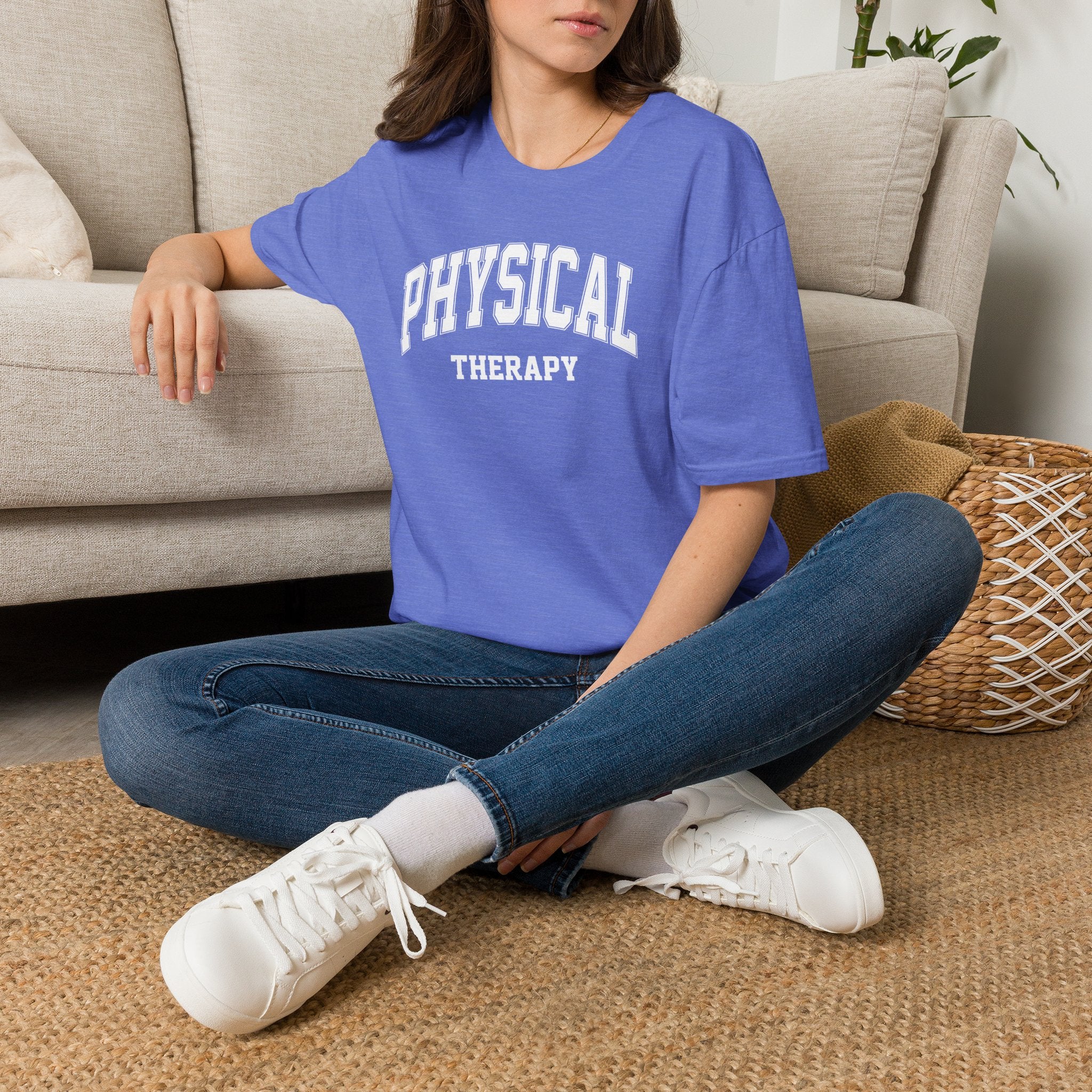 Physical Therapy, Therapist Varsity Style Gildan Unisex Softstyle T-Shirt