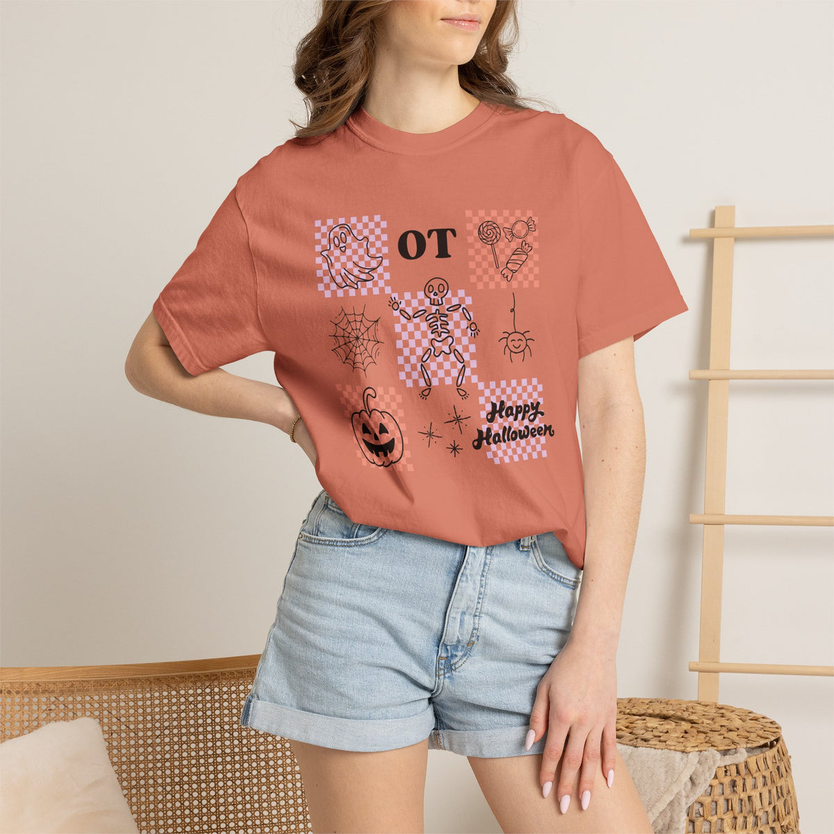 Cute Occupational Therapy Halloween Comfort Colors Unisex Garment-Dyed T-shirt for OT, COTA, OTA
