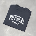 Physical Therapy, Therapist Varsity Style Gildan Unisex Softstyle T-Shirt