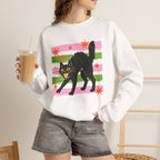Spooky, Cute Black Cat, Halloween, Gildan Unisex Heavy Blend™ Crewneck Sweatshirt