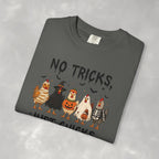 No Tricks Just Chicks, Funny Halloween Chickens in Costumes, Comfort Colors Tee