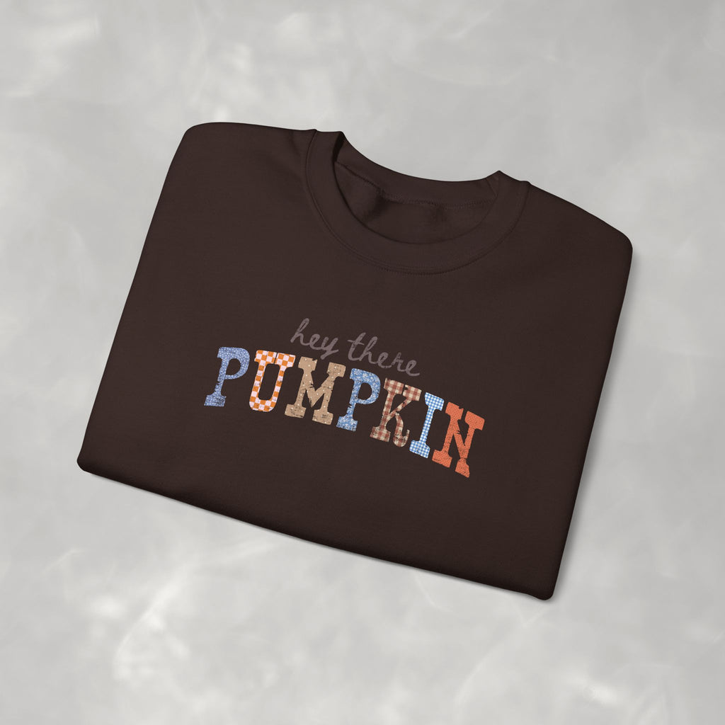 Hey There Pumpkin Cute Fall Gildan Unisex Heavy Blend™ Crewneck Sweatshirt for Autumn, Thanksgiving